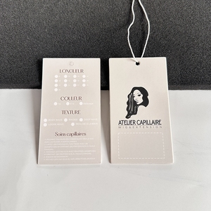 Tùy chỉnh riêng Logo tóc bó tag tóc giả tóc mở rộng bao bì giấy bó nhãn và treo thẻ - Product Image 4