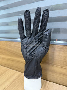 Gants de travail en nitrile jetables de qualité industrielle, sans <span class=keywords><strong>latex</strong></span>, à texture diamant, résistants, 8 mils, pour mécaniciens automobiles, vente en gros - Product Image 4