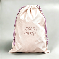 Pochette promotionnelle simple pliable en non-tissé avec cordon de serrage et impression personnalisée pour emballage cadeau, équipement de fitness et vêtements
