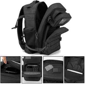 Mochila Táctica Vintage Impermeable con Forro <span class=keywords><strong>de</strong></span> Poliéster para Hombre, Mochila <span class=keywords><strong>de</strong></span> Día, Mochila <span class=keywords><strong>de</strong></span> 3 Días para Excursiones, Mochila <span class=keywords><strong>de</strong></span> Senderismo con Porta Botella - Product Image 3