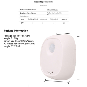 Eliminador de Olores Inteligente para Mascotas, Desodorizante Silencioso de Iones Negativos, Purificador de Aire Doméstico para Baño, Elimina el <span class=keywords><strong>Mal</strong></span> <span class=keywords><strong>Olor</strong></span> de Orina de Perros y Gatos - Product Image 6