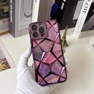 New trường hợp điện thoại đối với Samsung A5 4 gam Electroplated mô hình kim cương khắc laser TPU chống-mùa thu điện thoại di động trường hợp - Product Image 3