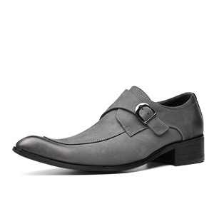 Zapatos de vestir formales de cuero brocado grabado a mano de alta gama para hombre, transpirables, antideslizantes, para bodas, con punta cuadrada y para calzado de talla grande. - Product Image 2