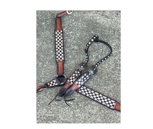 Conjunto de Arneses para Caballos de Cuero Occidental de Calidad de Exportación con Detalles Hechos a Mano Disponible en Tamaños Personalizados desde India - Product Image 1