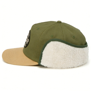 ผู้ผลิต TOPCAP หมวกฟลัปแจ็คฟอร์ดแบบโค้งเล็กน้อย คุณภาพสูง หมวกปิดหูสำหรับฤดูหนาว ผ้าฟลานเนลอุ่นๆ ผ้าฝ้าย 100% - Product Image 3