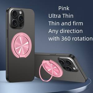 Support de téléphone magnétique rotatif à 360 degrés, support universel pour téléphone portable en métal avec fonction de charge, sangle de téléphone - Product Image 3