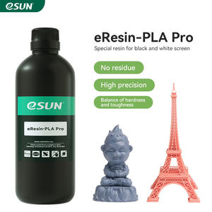 Pour <span class=keywords><strong>ESUN</strong></span> 1kg <span class=keywords><strong>PLA</strong></span> gris résine biosourcée 405nm résine UV pour produit polymère d'imprimante 3D DLP/LCD - Product Image 2