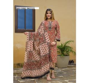 Premium Cotton <b>Women</b> Modern Dress Crafted with Smooth Texture Refined Elements Graceful Daily Festive Party - Product Image 2