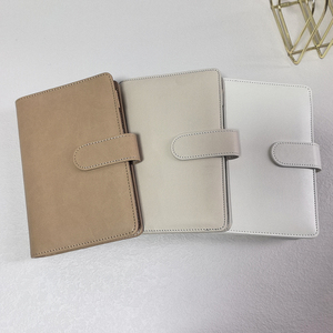 Lager hochwertig niedriges MOQ langlebig A5 A6 Ring-Binder Schule Leder <span class=keywords><strong>Journal</strong></span>-Bedeckung <span class=keywords><strong>Beige</strong></span> Planer Notizbuch-Bedeckungen - Product Image 3