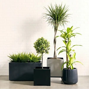 Boîtes à fleurs en acier inoxydable colorées et personnalisables, idéales pour des designs peu encombrants dans les patios et les petits jardins. - Product Image 2