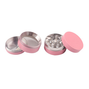 Moulin à herbes en aluminium 4 couches 63 mm, finition mate, avec revêtement en caoutchouc céramique ultra-doux et luminescent, <span class=keywords><strong>pour</strong></span> cigarettes - Product Image 3