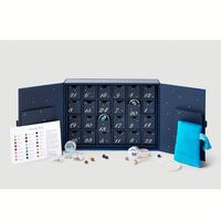 Calendrier de l'Avent rose personnalisé multifonctionnel 12 jours, boîte Ramadan magnétique avec pelliculage mat, boîte de rangement rigide en carton pour cadeaux