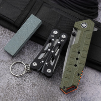 Kit Couteaux Pliants Tactiques Bochen Avec Pince Multitool, Pierre à Aiguiser, Manche G10, Boîte EVA – Cadeau pour Petit Ami