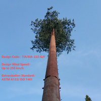 Torre de Telecomunicaciones 5G con Diseño de Pino Biónico Camuflado de 40m, Tecnología Profesional para Bosques y Resorts Turísticos