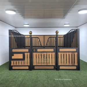 Özelleştirilebilir ekonomik at istikrarlı cepheler zarif dayanıklı at ahır kiti Metal bambu 5-Year garanti salıncak/sürgülü kapılar - Product Image 6