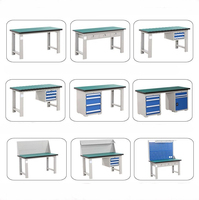 Table d'atelier modulaire en acier de haute qualité Boîtes d'établi de stockage de garage robustes personnalisables pour une utilisation en usine Support OEM
