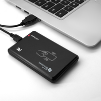 Lector de Tarjetas Inteligente de Doble Frecuencia 125khz 13.56mhz ID IC RFID NFC Sin Contacto USB de Escritorio