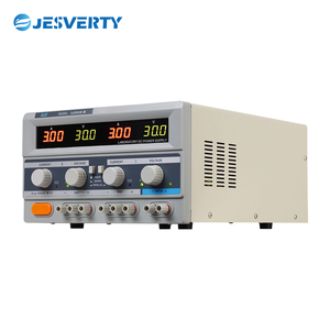 Fuente de alimentación de escritorio regulada por CC de 3 vías QJ3003Elll 0-30V 0-3A ajustable, pantalla de 195W, protección de limitación de corriente - Product Image 1