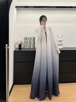 Cardigan plissé traditionnel musulman pour femmes grande taille Robe coupe-vent usine Miyake Abaya vêtements de créateurs originaux
