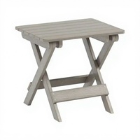 Table d'appoint rectangulaire et chaise Adirondack modernes pour jardin, camping et pique-nique – Prix usine