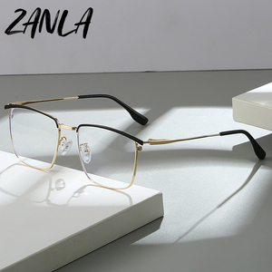 Gafas de Metal de Media Montura para <span class=keywords><strong>Hombre</strong></span>, Modelo 2026, Cuadradas, Modernas, con <span class=keywords><strong>Lentes</strong></span> Ópticas para Miopía - Product Image 1