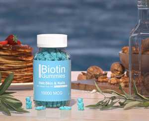 La mejor venta de gomitas de biotina, colágeno brillante, blanqueamiento de la piel, gomitas de L-glutatión, buenas para el cabello, piel, uñas - Product Image 6