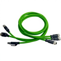 Câble Ethernet industriel personnalisé M12, connecteur d'aviation industriel RJ45, câble Ethernet de codage réseau, protection IP67