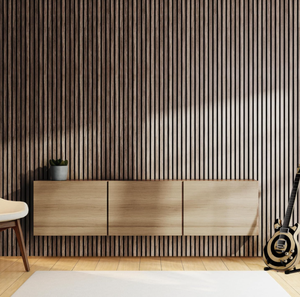 Pannelli Acustici <span class=keywords><strong>in</strong></span> <span class=keywords><strong>Legno</strong></span> a Doghe di Alta Qualità, Confezione da 2, Pannelli Fonoassorbenti ad Alta Densità <span class=keywords><strong>per</strong></span> <span class=keywords><strong>Interni</strong></span> di Hotel e Appartamenti Moderni - Product Image 6