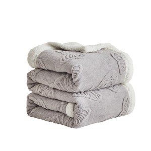 Double-Layer bướm tháp lông cừu flanging Carry-on chăn dày ấm phòng ngủ Chăn với thiết kế xuyên biên giới cho <span class=keywords><strong>Amazon</strong></span> - Product Image 5