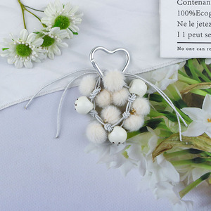 Sevimli evrensel aşk kadın cep telefonu kordon Charm zincir tüylü topu boncuklu anahtarlık özelleştirilebilir su geçirmez telefon süsü - Product Image 5