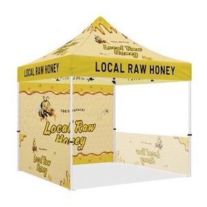 Tente de marché pliable 3x3 m (10x10 pi) avec auvent et parois latérales, série Market, pour événements, OEM, vente en gros, tente publicitaire pour salon professionnel - Product Image 3