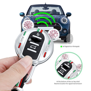 Coque de protection de clé de voiture en métal pour BMW <span class=keywords><strong>Mini</strong></span> <span class=keywords><strong>Cooper</strong></span> F55 F56 F57 F54 F60, sac de support sans clé, accessoires automobiles - Product Image 3