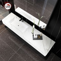 Îlot de cuisine en pierre frittée Design modulaire Table de salle de bain Comptoirs d'armoires de maison Meubles personnalisables