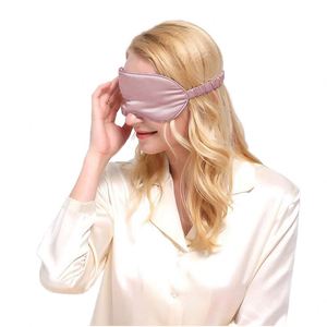 Masque de sommeil en soie légère 100% Mulberry 22 Momme Grade 6A avec sangle réglable - Product Image 1