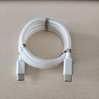 Câble de charge magnétique USB Type C à remontage automatique de 2m, charge rapide, cuivre pur 120V/180V, pour téléphones portables, imprimantes électriques