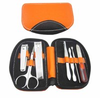 Ensemble de soins des ongles de qualité supérieure dans une pochette rouge