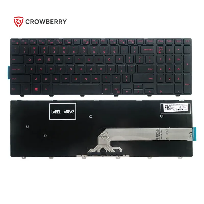 US Red Words Laptop Keyboard Notebook for Dell Inspiron 15-3000 5000 3541 3542 3543 5542 3550 5545 5547 5547 5000 5545 17-5000