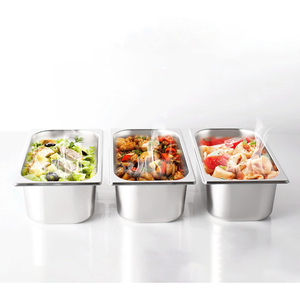 Bandeja Antiadherente Comercial para Restaurante, Rectangular, Estilo Americano, para Almacenamiento de Alimentos, Utensilios de Cocina de Acero Inoxidable, 1/1 GN - Product Image 4