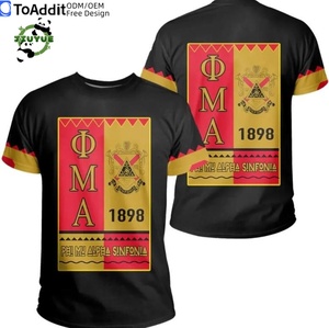 Camiseta Personalizada de Fabricante para Hombre, Color Rojo con Bloques de Color, Letra Griega, Camiseta de Béisbol PMAS, Camiseta de Fraternidad - Product Image 3