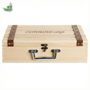 Boîte à vin en bois personnalisée pour 2 bouteilles, coffret cadeau, caisse de rangement pour mariage, anniversaire, cadeaux d'entreprise, bar à domicile, mobilier d'hôtel - Product Image 2