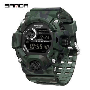 Reloj Electrónico de Lujo Sanda 2183 para Hombre, Deportivo, Resistente al Agua, con Correa de Silicona de Camuflaje - Product Image 3