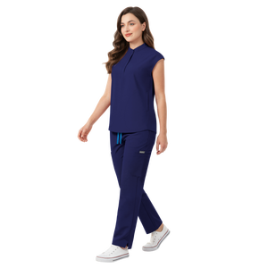 42393 Custom Scrubs Sets 210gsm Antifluido Uniformes Medicos Silk Blusas Para Mujer Stretch Waterproof Scrubs Set - Product Image 1