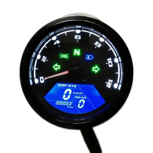 Universal Modified Motorcycle Meter Digital Odometer Speedometer Tachometer