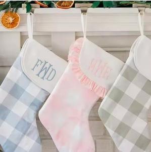 <strong>Wholesale</strong> <strong>Christmas</strong> <strong>Stocking</strong> Gingham <strong>Christmas</strong> <strong>Stockings</strong> Cotton Canvas <strong>Christmas</strong> <strong>Stocking</strong> Socks - Product Image 5