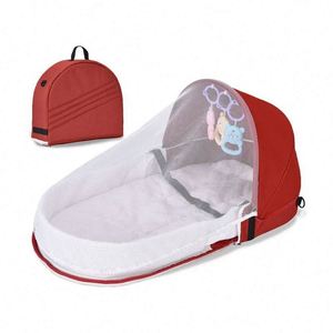 Échantillon Gratuit 2023 Nouveau Sac à Langer Portable de Voyage Lit Bébé Sac à Dos Maman Sac à Main Poussette Suspendu avec Jouets et Accessoires - Product Image 2