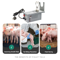 Machine de coupe de queue automatique en acier inoxydable, cautérisateur électrique de queue de porcelet, coupe-queue de porc, équipement d'élevage