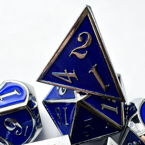 Ensemble de dés polyédriques en alliage de zinc de qualité supérieure pour les jeux de table DND TCG - Product Image 3