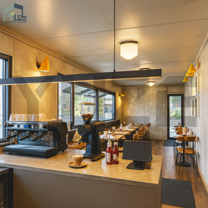 Design durevole 2 piani prefabbricato Store <span class=keywords><strong>Haus</strong></span> spedizione contenitore modulare ristorante caffetteria con ponte e scale - Product Image 5