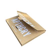 Enveloppes plates pliantes en papier de luxe personnalisées emballage pour foulard en soie avec ruban boîtes d'emballage recyclables pour foulard en soie enveloppe