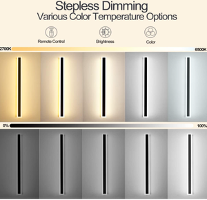 Lámpara de Pared Interior y Exterior Regulable de 100 cm, Lámparas de Pared LED Impermeables IP65 para Exteriores, para Jardín, Balcón, Villa - Product Image 2